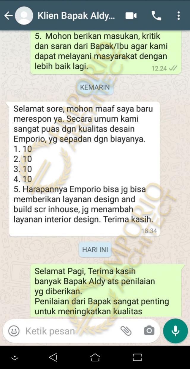 Testimonial Desain Rumah Classic 2 Lantai Bapak A