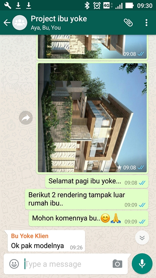 Testimonial Desain Rumah Modern 3 Lantai Ibu Yoke di  Jakarta