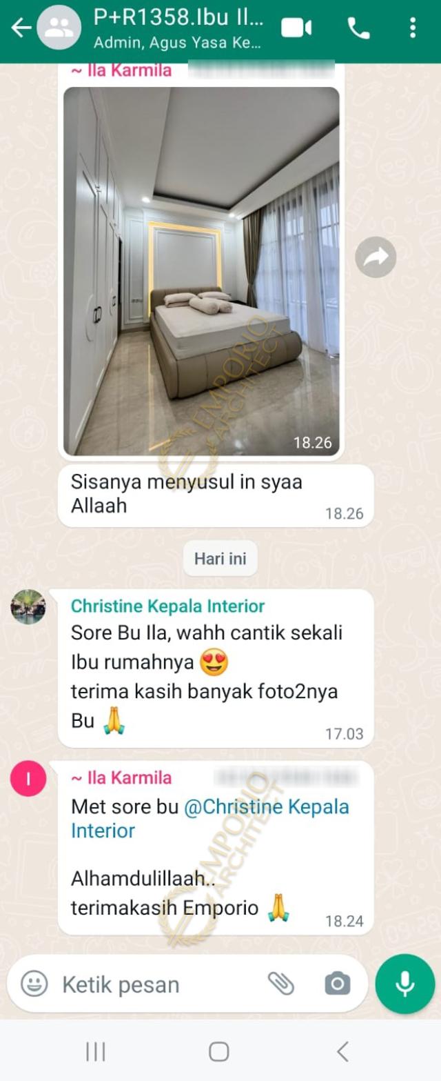 Testimonial Desain Rumah Klasik 2 Lantai Ibu Ila