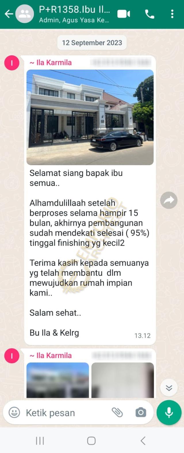 Testimonial Desain Rumah Klasik 2 Lantai Ibu Ila