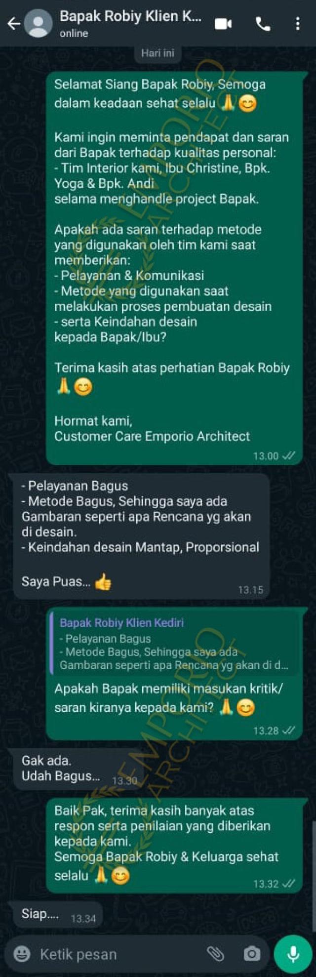 Testimonial Desain Rumah Klasik 2 Lantai Bapak RBY 2055