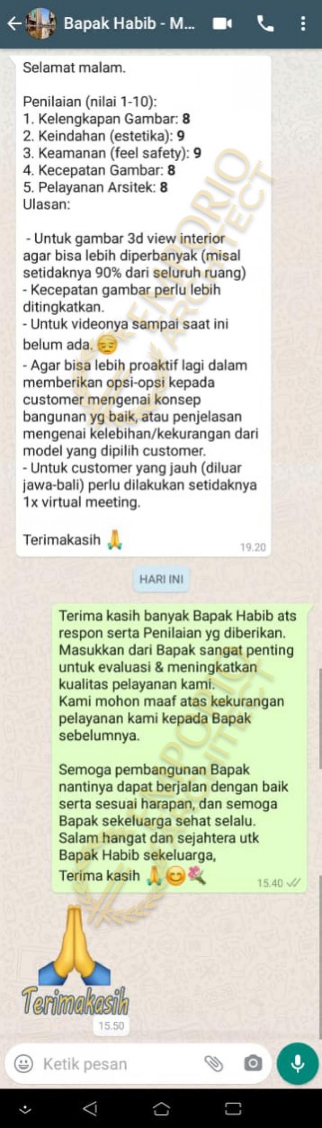 Testimonial Desain Rumah Modern 2 Lantai Ibu Khadijah