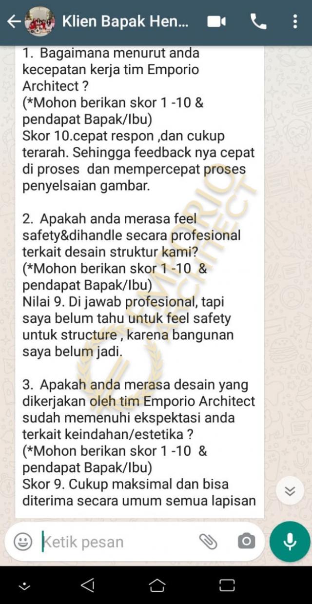 Testimonial Desain Rumah Modern 2 Lantai Bapak HDY di  Banjarmasin, Kalimantan Selatan