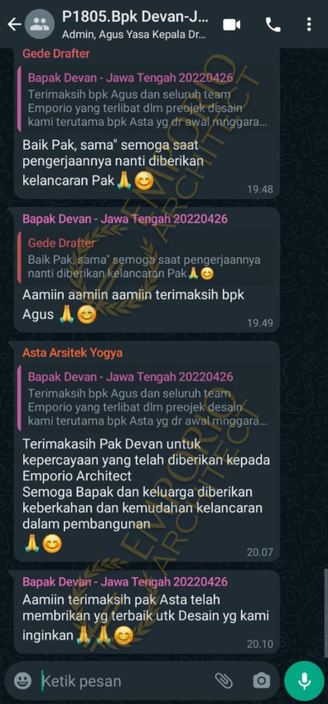 Testimonial Desain Rumah Modern 2 Lantai Bapak DVN 1412