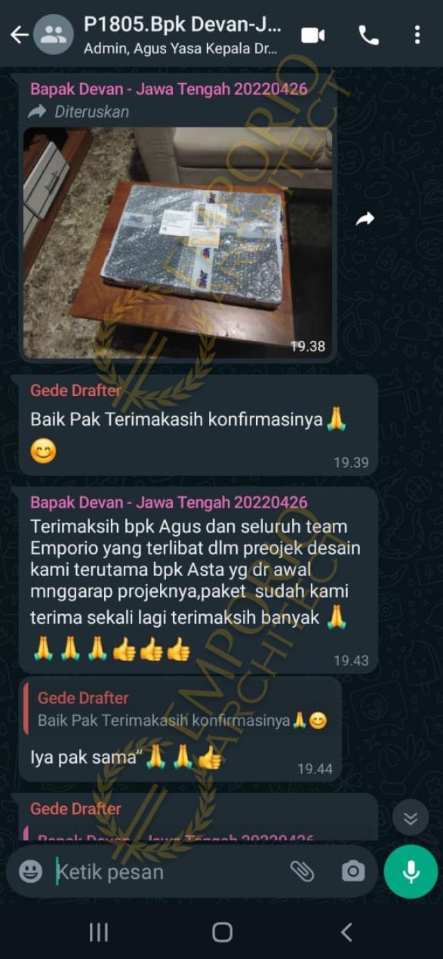 Testimonial Desain Rumah Modern 2 Lantai Bapak DVN 1412