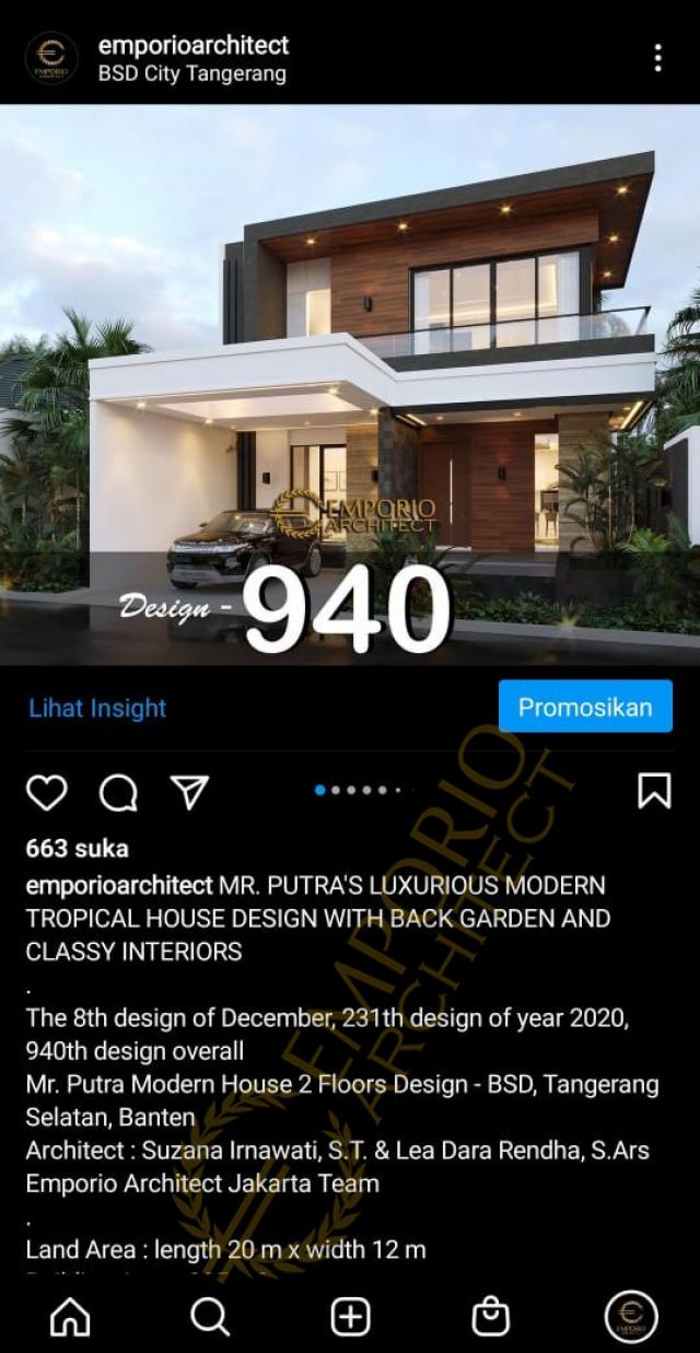 Testimonial Desain Rumah Modern 2 Lantai Bapak Putra di  BSD, Tangerang Selatan, Banten