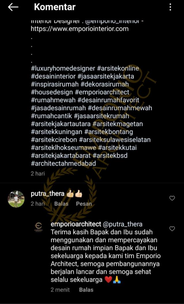 Testimonial Desain Rumah Modern 2 Lantai Bapak Putra