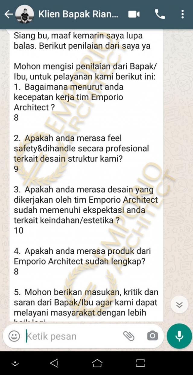 Testimonial Desain Rumah Modern 2 Lantai Bapak RM