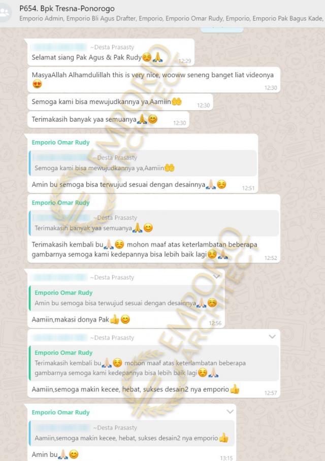 Testimonial Desain Rumah Modern 2 Lantai Mrs. Asty di  Ponorogo, Jawa Timur