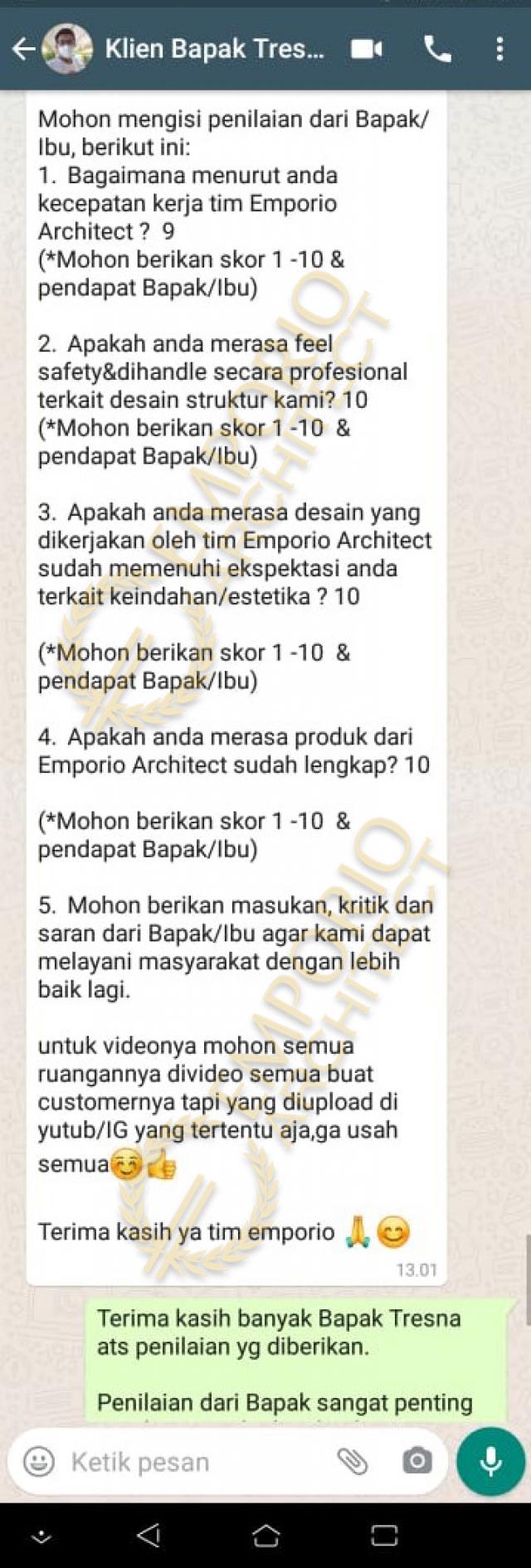 Testimonial Desain Rumah Modern 2 Lantai Mrs. Asty di  Ponorogo, Jawa Timur