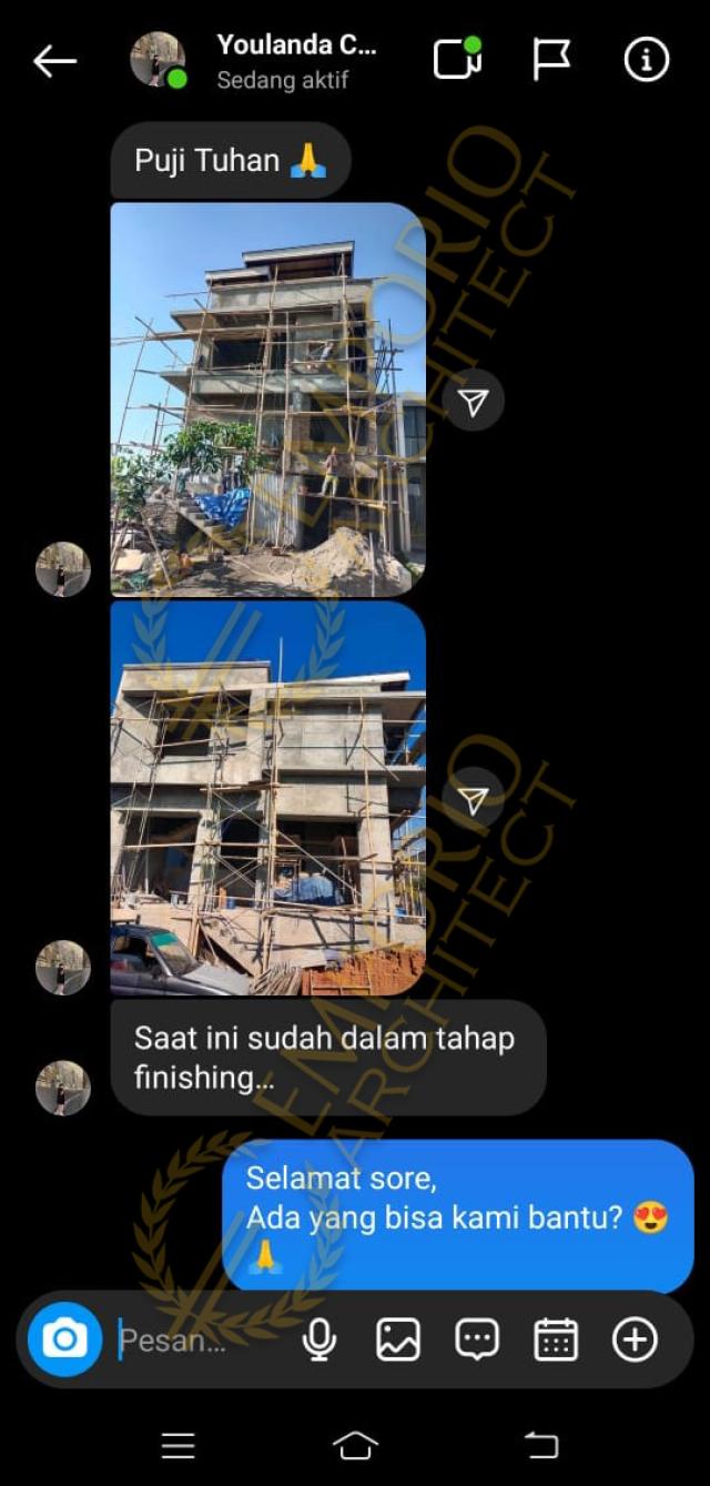 Testimonial Desain Rumah Modern 2.5 Lantai Ibu Youla di  Makassar