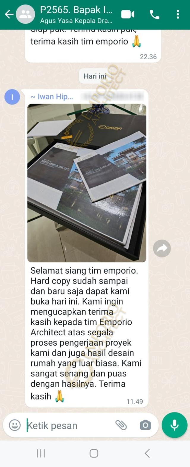 Testimonial Desain Rumah Modern 3 Lantai Bapak IW dan Ibu AR 1731