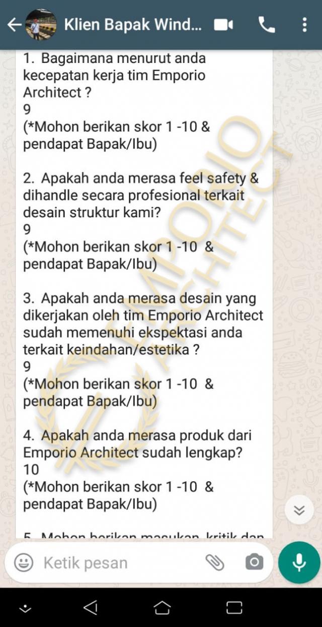 Testimonial Desain Rumah Modern 3 Lantai Bapak Windu