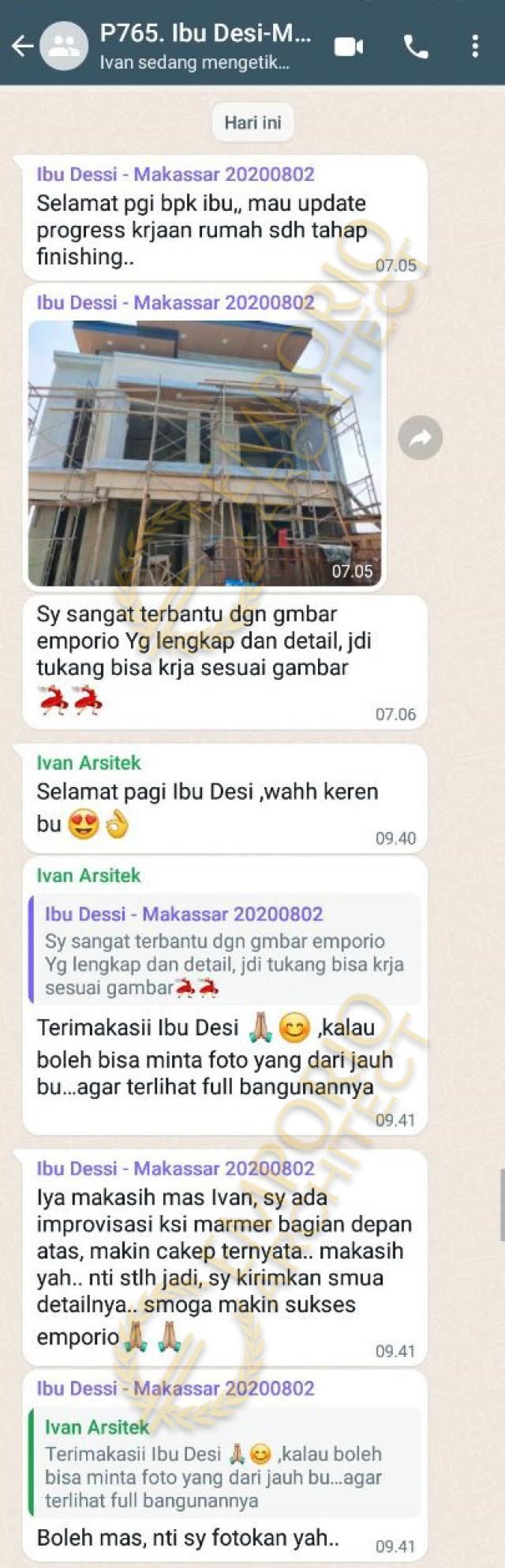 Testimonial Desain Rumah Modern 3 Lantai Ibu Desi di  Makassar, Sulawesi Selatan