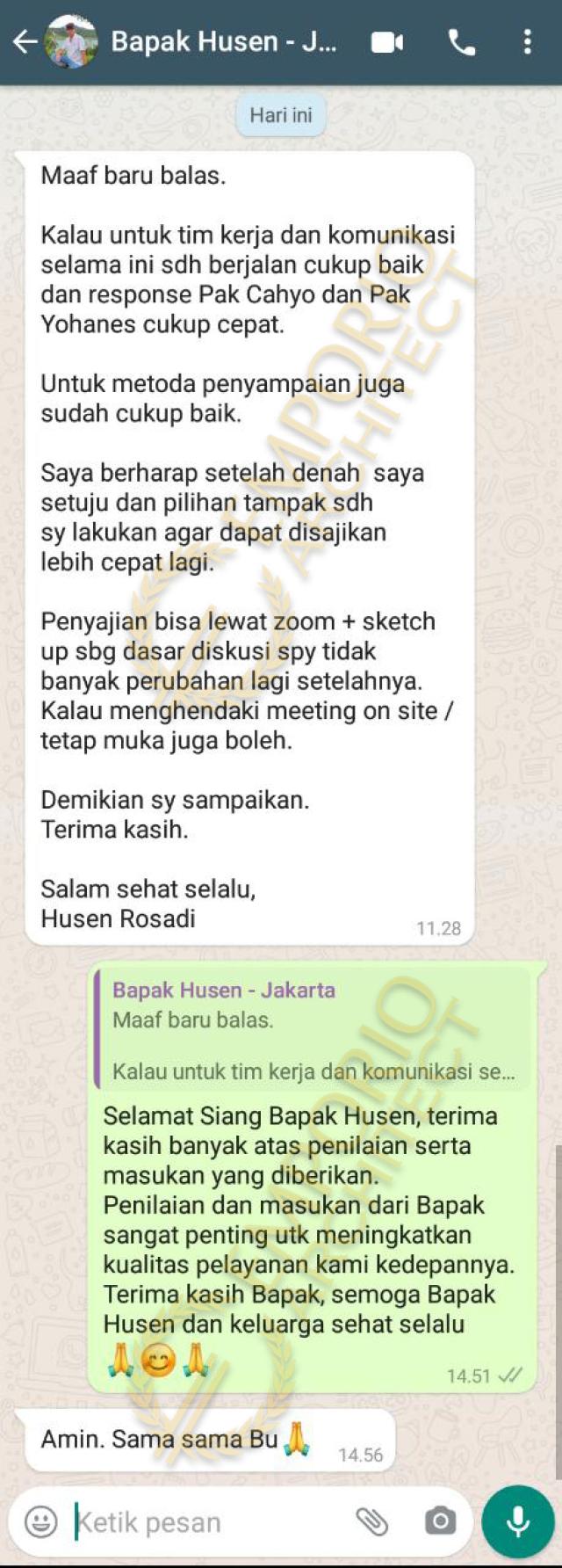 Testimonial Desain Rumah Modern 3.5 Lantai Bapak HSN di  Jakarta Barat