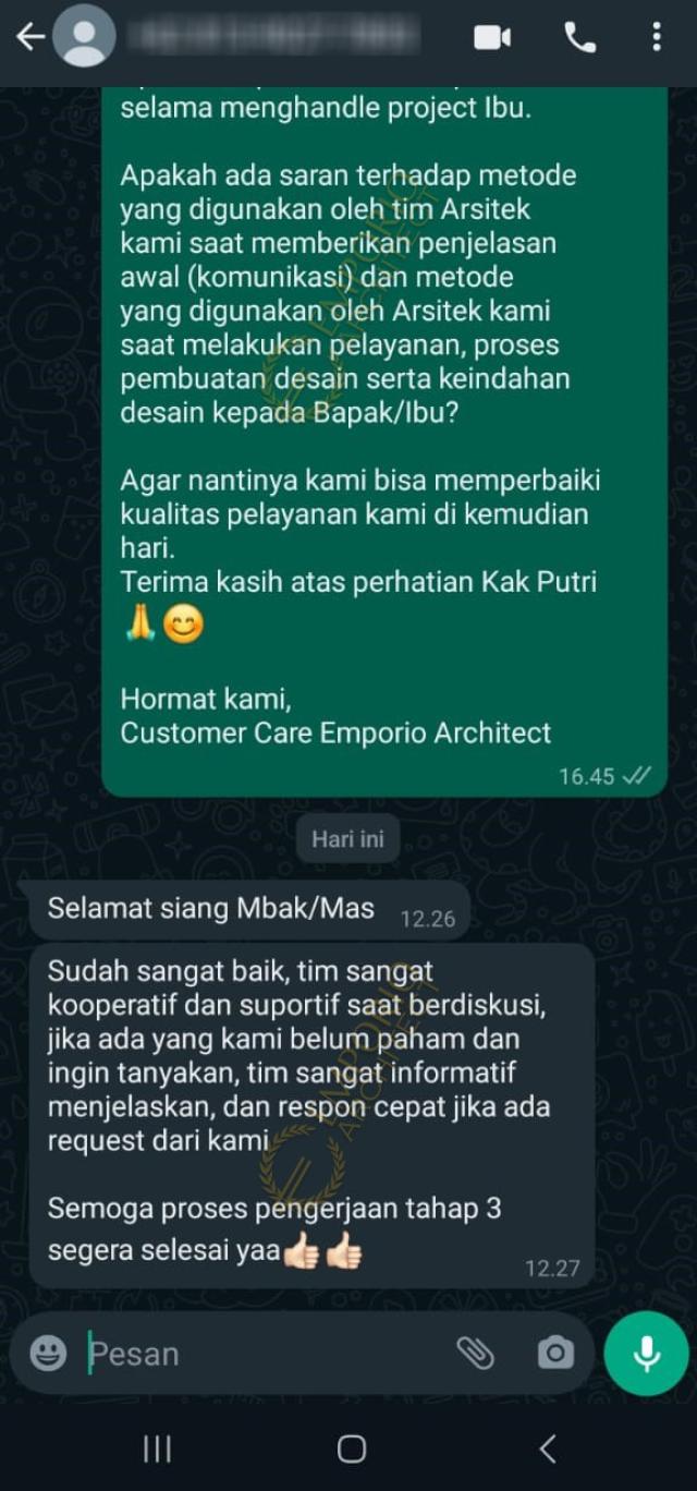 Testimonial Desain Rumah Villa Bali 2 Lantai Ibu R 1825