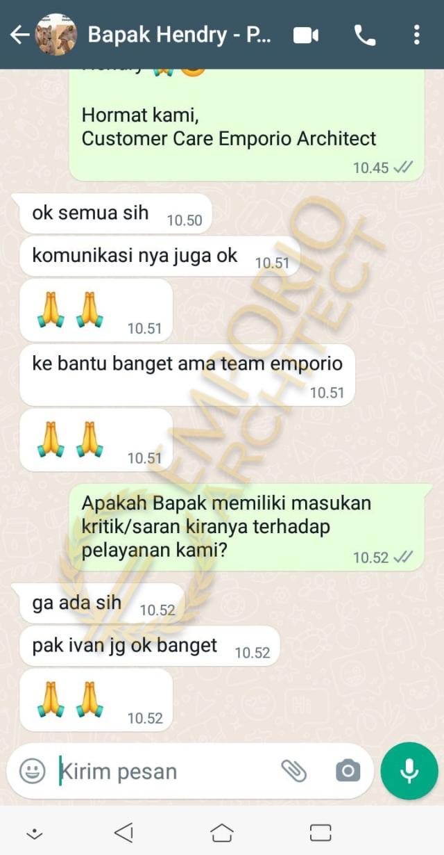 Testimonial Desain Rumah Villa Bali 2 Lantai Bapak HNR 1271