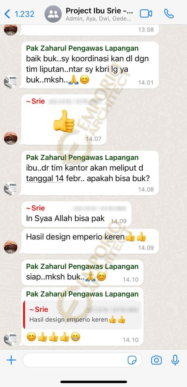 Testimonial Desain Rumah Villa Bali 2 Lantai Ibu SR di  Bekasi, Jawa Barat