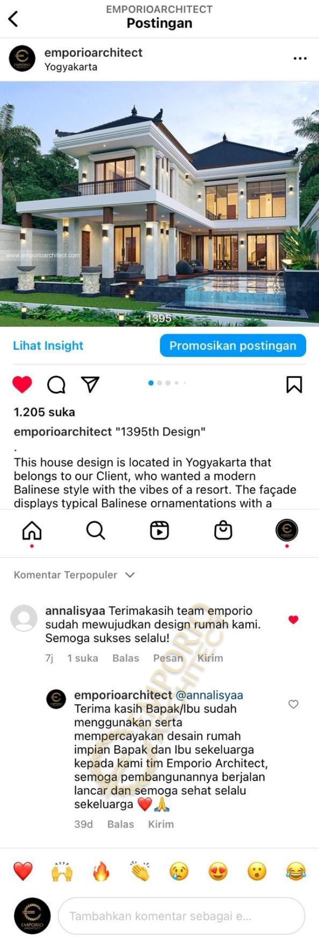 Testimonial Desain Rumah Villa Bali 2 Lantai Ibu ANNA 1395