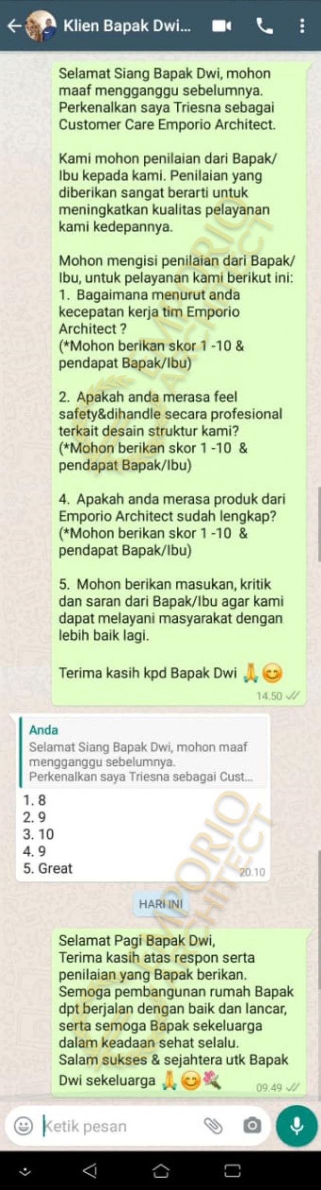 Testimonial Desain Rumah Villa Bali 2 Lantai Bapak Dwi Agus di  Semarang, Jawa Tengah