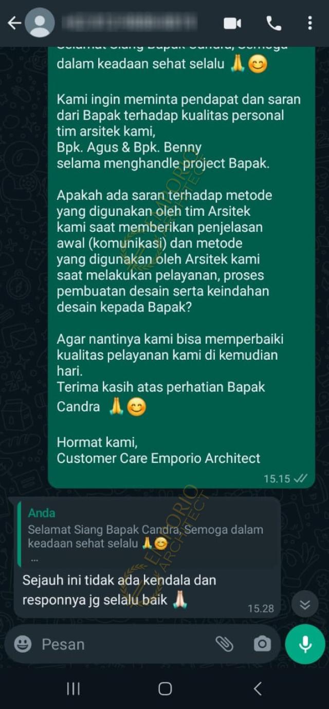 Testimonial Desain Villa Style Villa Bali Tropis 2 Lantai Bapak CHD 1894