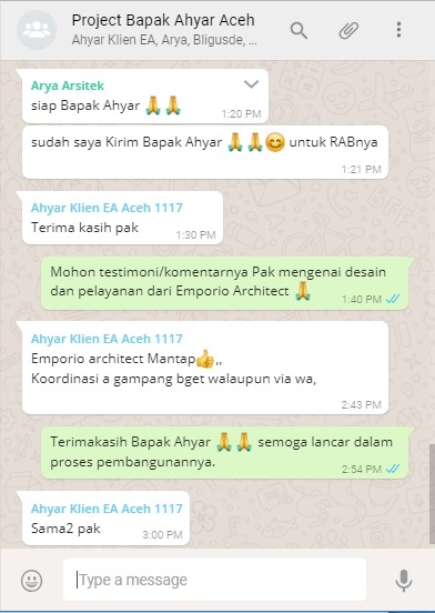 Testimonial Desain Rumah Modern 2 Lantai Bapak Ahyar