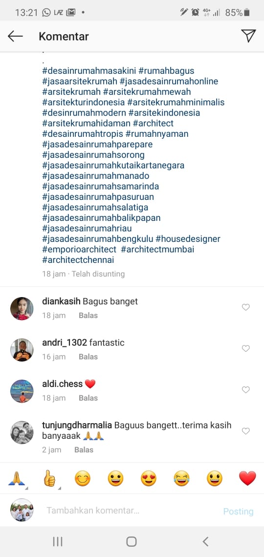 Testimonial Desain Rumah Villa Bali 1 Lantai Ibu dr. Tunjung di  Bengkulu