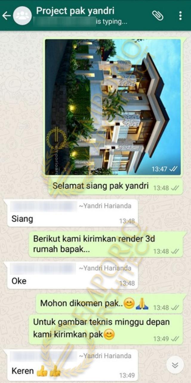 Testimonial Desain Rumah Hook Villa Bali 2 Lantai Bapak Yandri