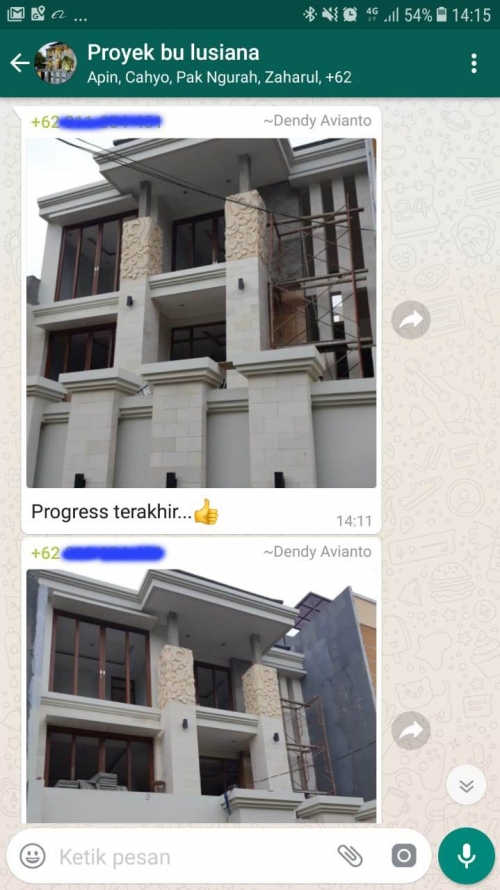 Testimonial Desain Rumah Villa Bali 3 Lantai Ibu Lusiana di  Jakarta