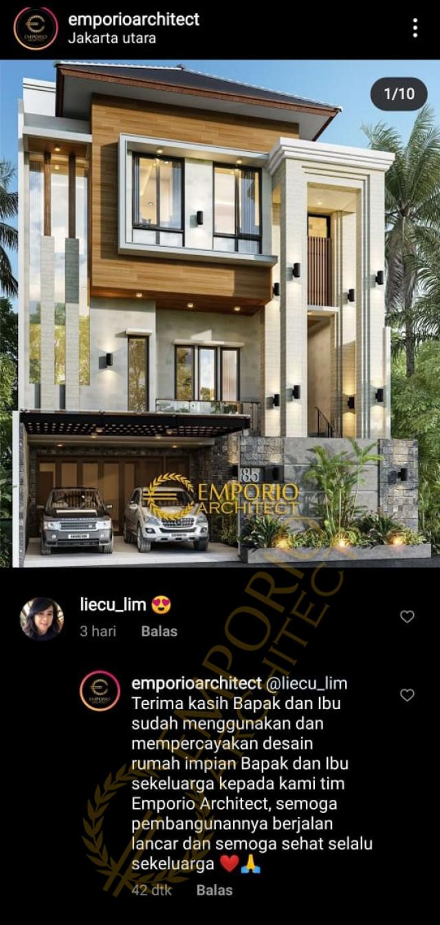 Testimonial Desain Rumah Modern 4 Lantai Bapak Toni Tchin