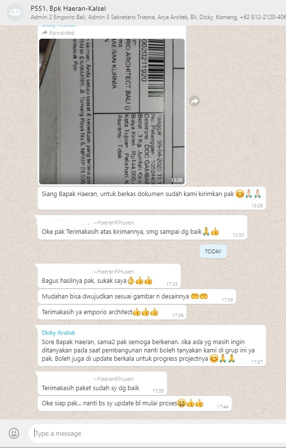 Testimonial Desain Rumah Villa Bali 2 Lantai Bapak Haeran di  Kota Baru, Kalimantan Selatan