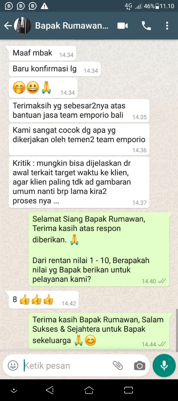 Testimonial Desain Rumah Hook Modern 2 Lantai Bapak Yudi Rumawan