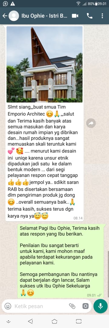 Testimonial Desain Rumah Etnik 3 Lantai Bapak Pong Gaby di  Toraja Utara, Sulawesi Selatan