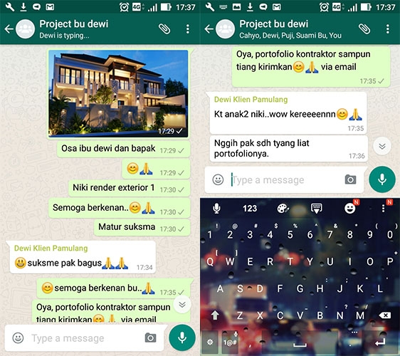 Testimonial Desain Rumah Villa Bali 2 Lantai Ibu Dewi Ariyanti di  Pamulang, Banten