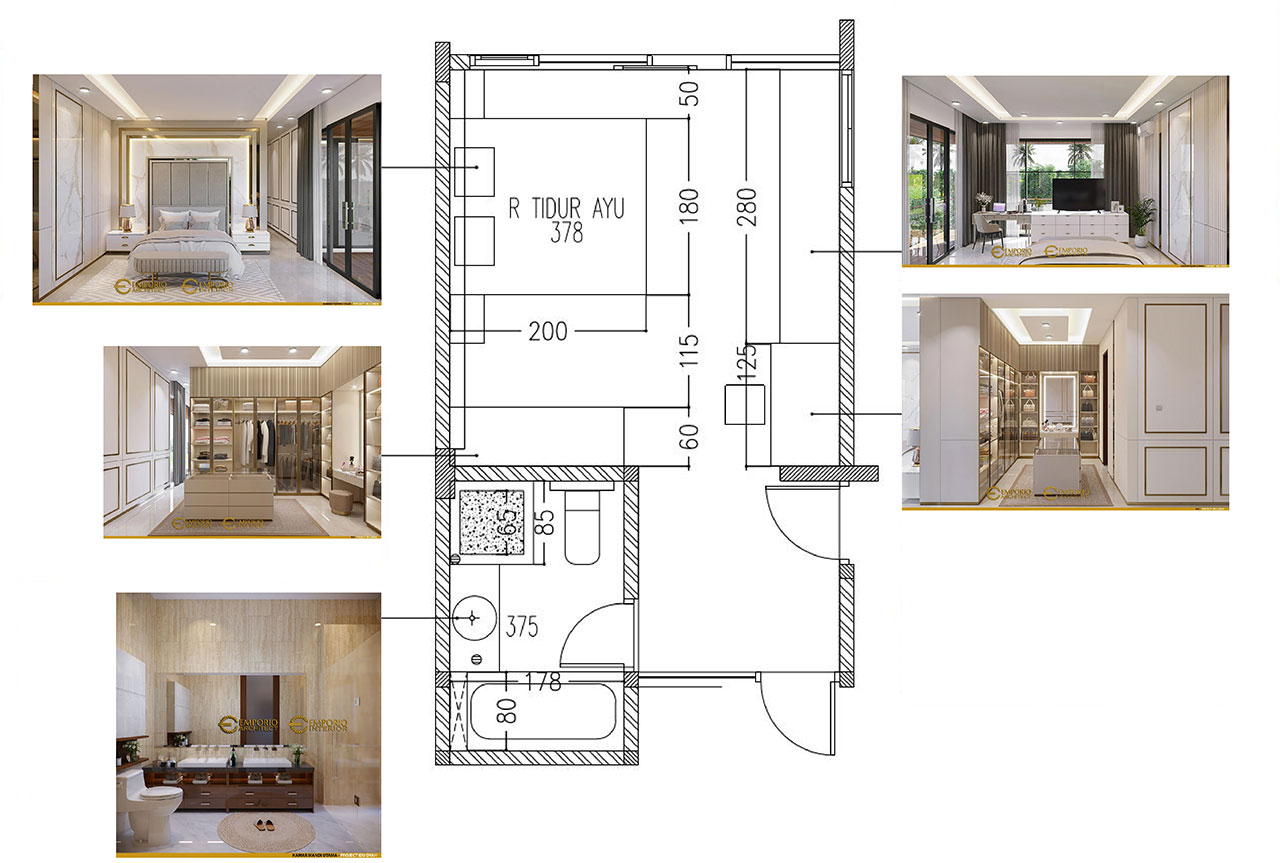 Konsep Denah Furniture Per Ruangan (2 Dimensi)