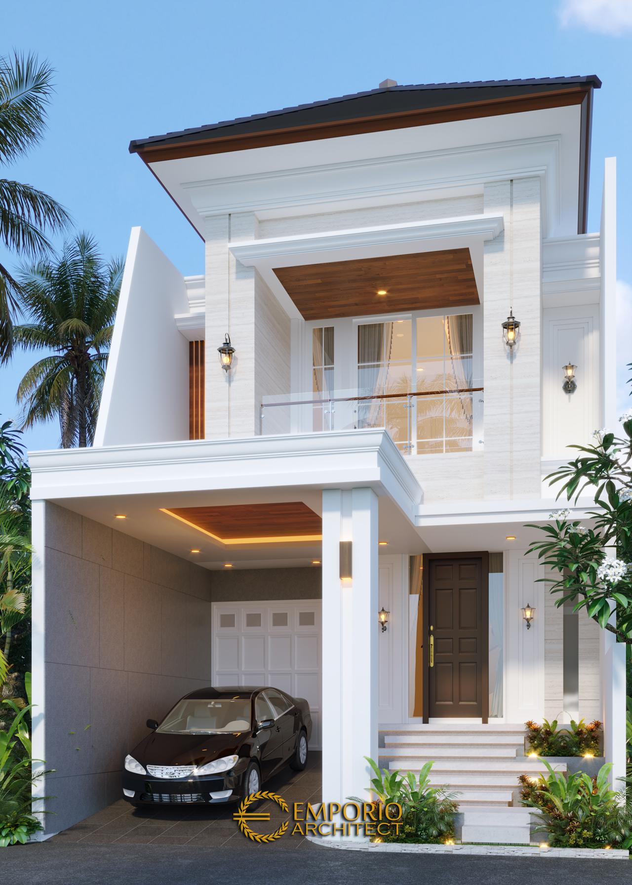 Desain Rumah Classic 2 Lantai Bapak Riko Bekasi, Jawa Barat