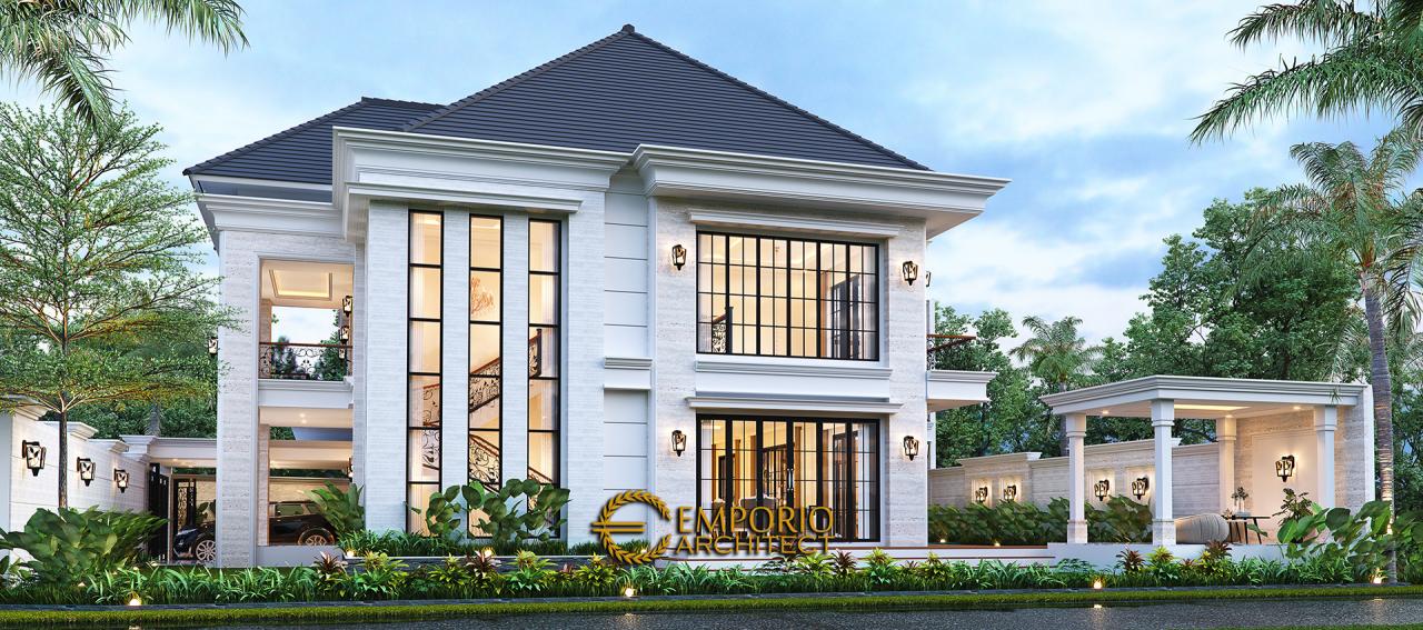 Sideviewexterior Mr Budi Classic Modern House 2 Floors Design