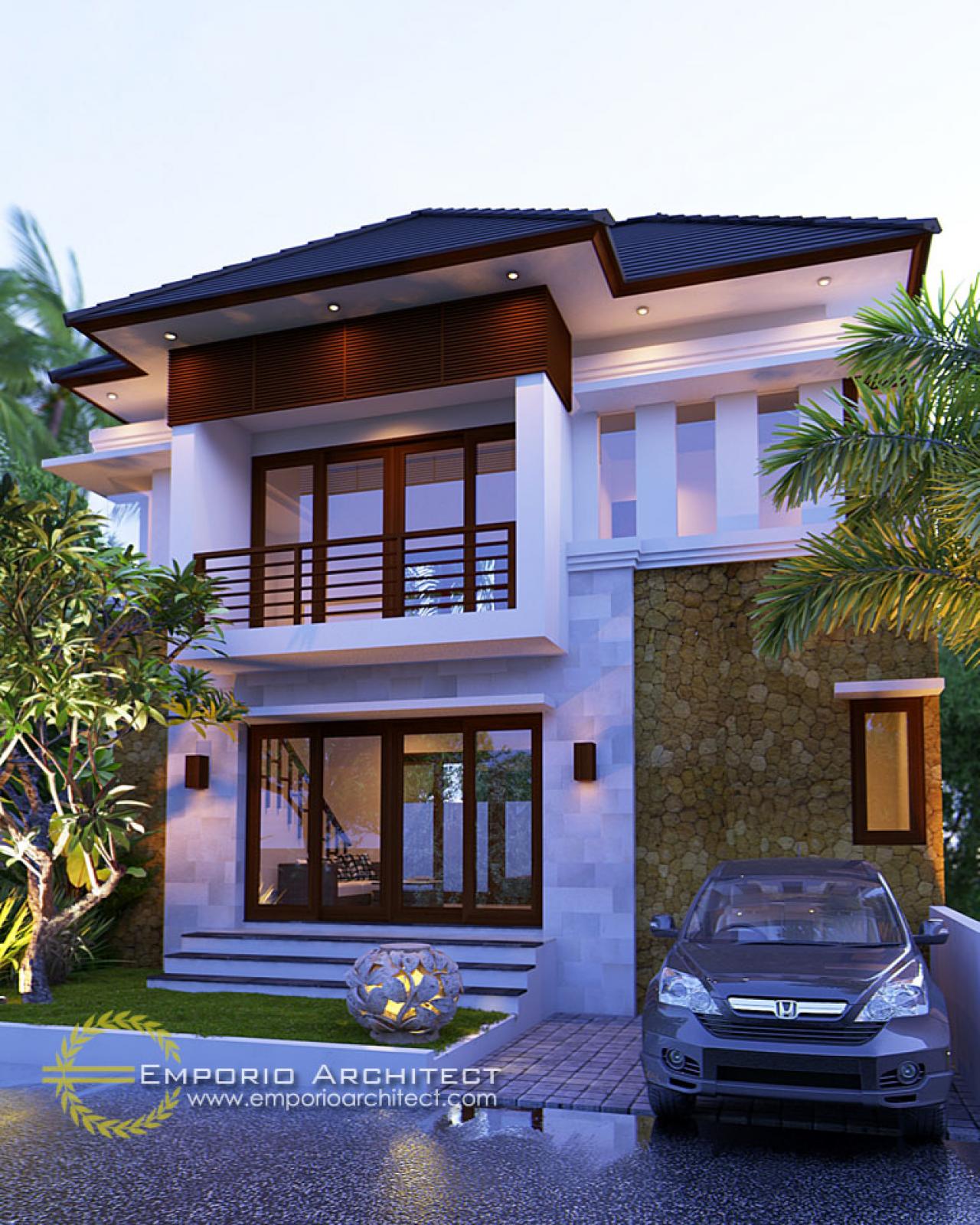 Desain Rumah Villa Bali 2 Lantai Ibu Aik - Denpasar, Bali