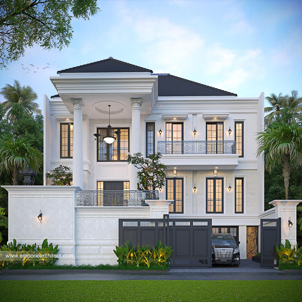 Gambar Desain Rumah Klasik 3 Lantai Bapak dr. WSN 1597 di  Denpasar, Bali