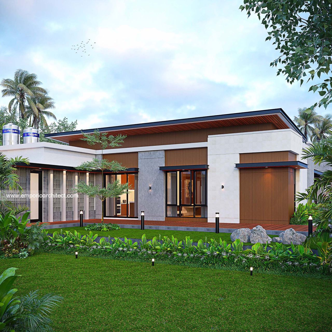 Mr. BDI 1672 II Modern House 1 Floor Design - Kalimantan Tengah 36703 ...