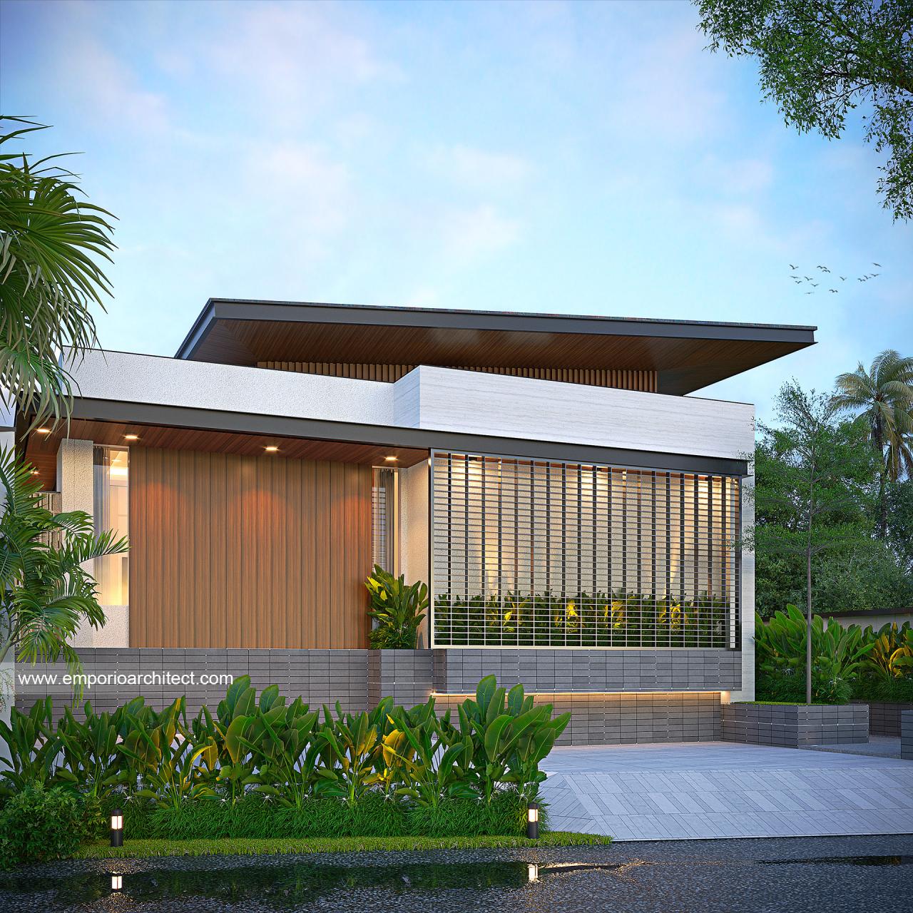 Desain Tampak Samping Rumah Modern Lantai Ibu Mhl Di Semarang