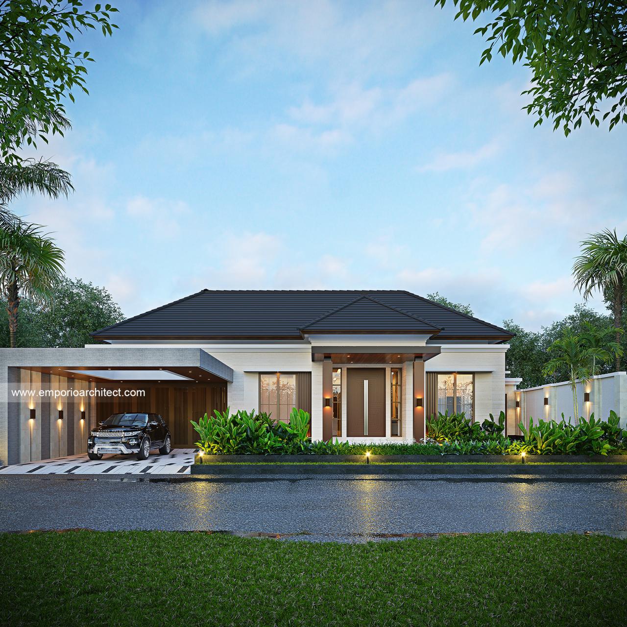 Desain Tampak Depan 3 Rumah Modern 1 Lantai Bapak RTM Di Sumatera Utara