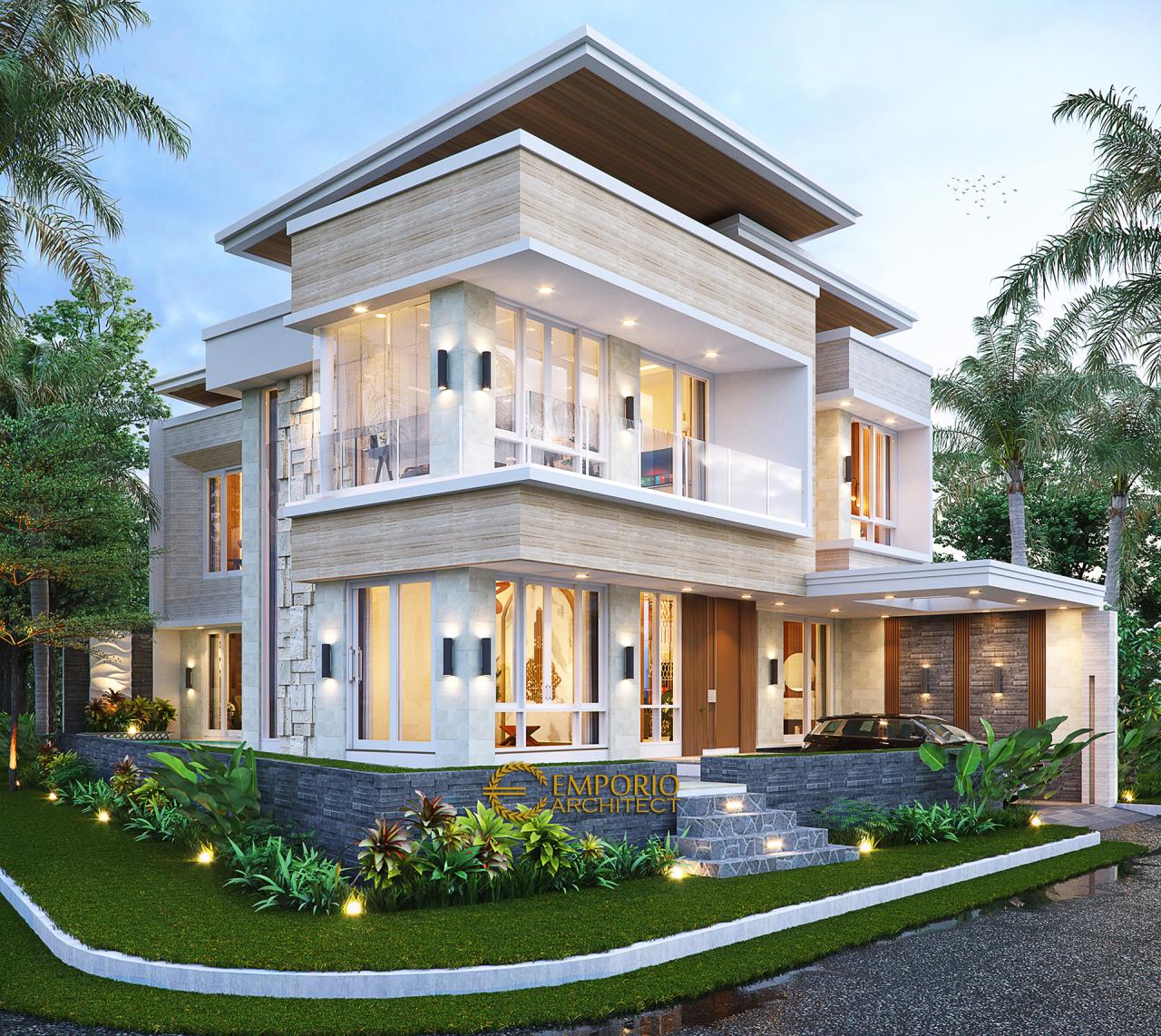 Mrs Liza Modern House 2 Floors Design Batam 16721 Facade Design