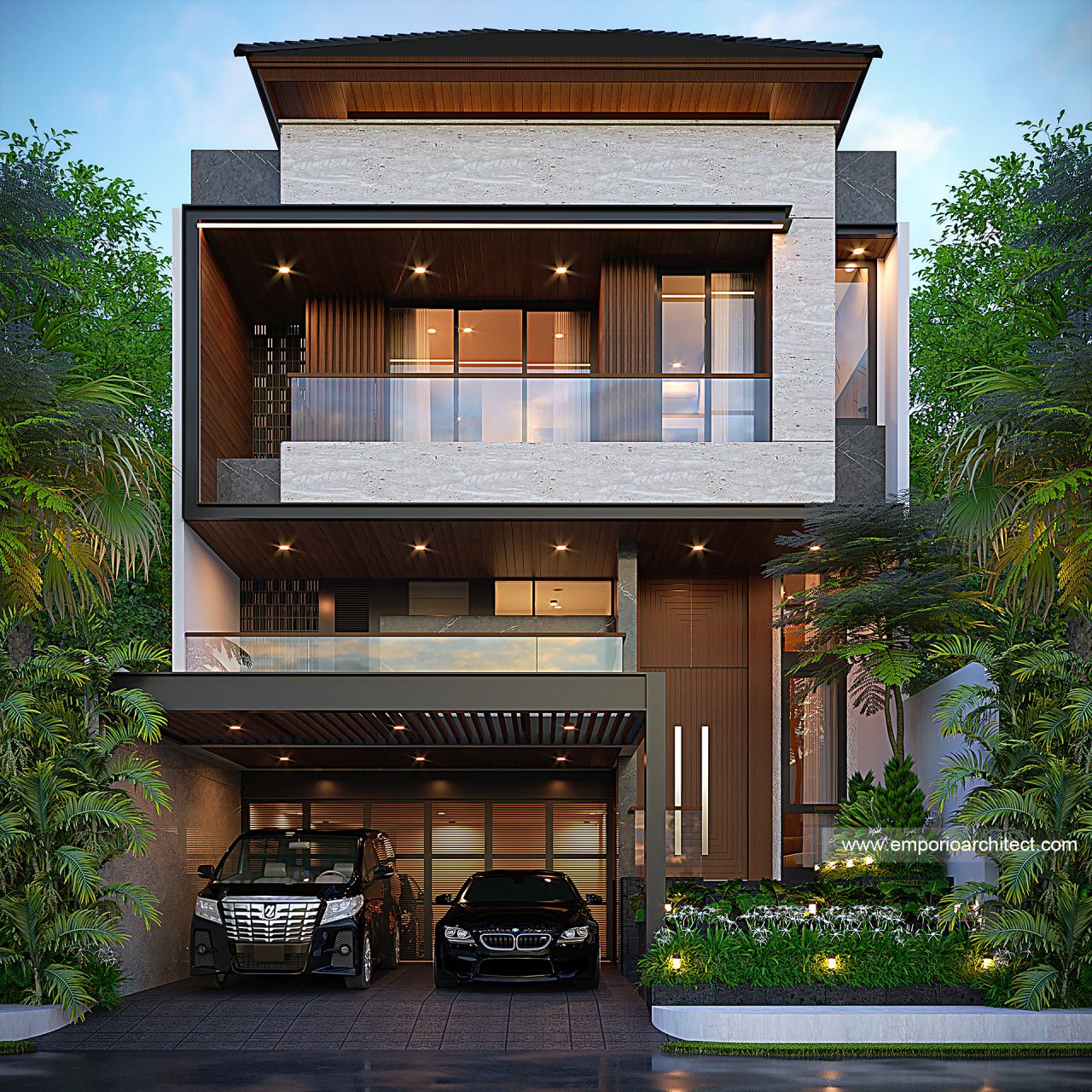 Gambar Desain Rumah Modern 2 Lantai Ibu STI di  Jakarta Timur