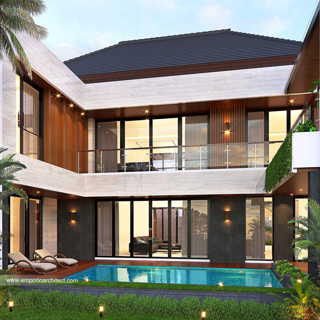 Modernhousefacade Mr Bobon Santoso Modern House 2 Floors Design