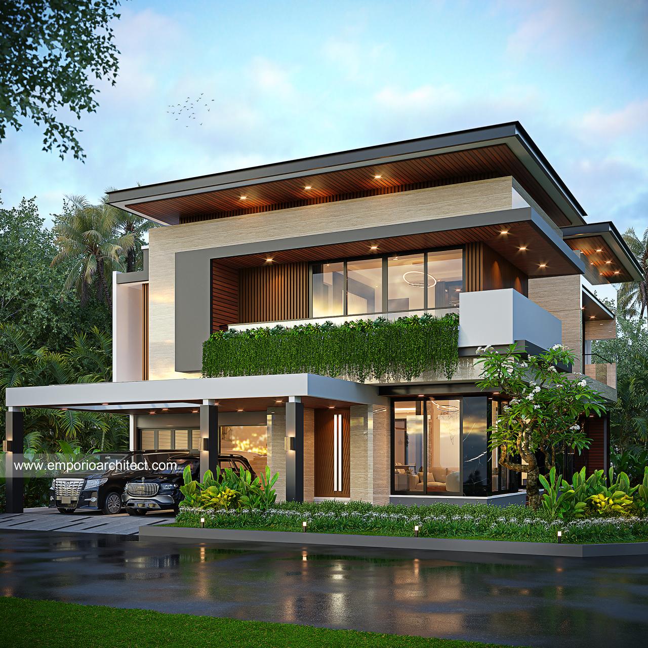 Mr. WLD 1599 Modern House 2 Floors Design - Jakarta