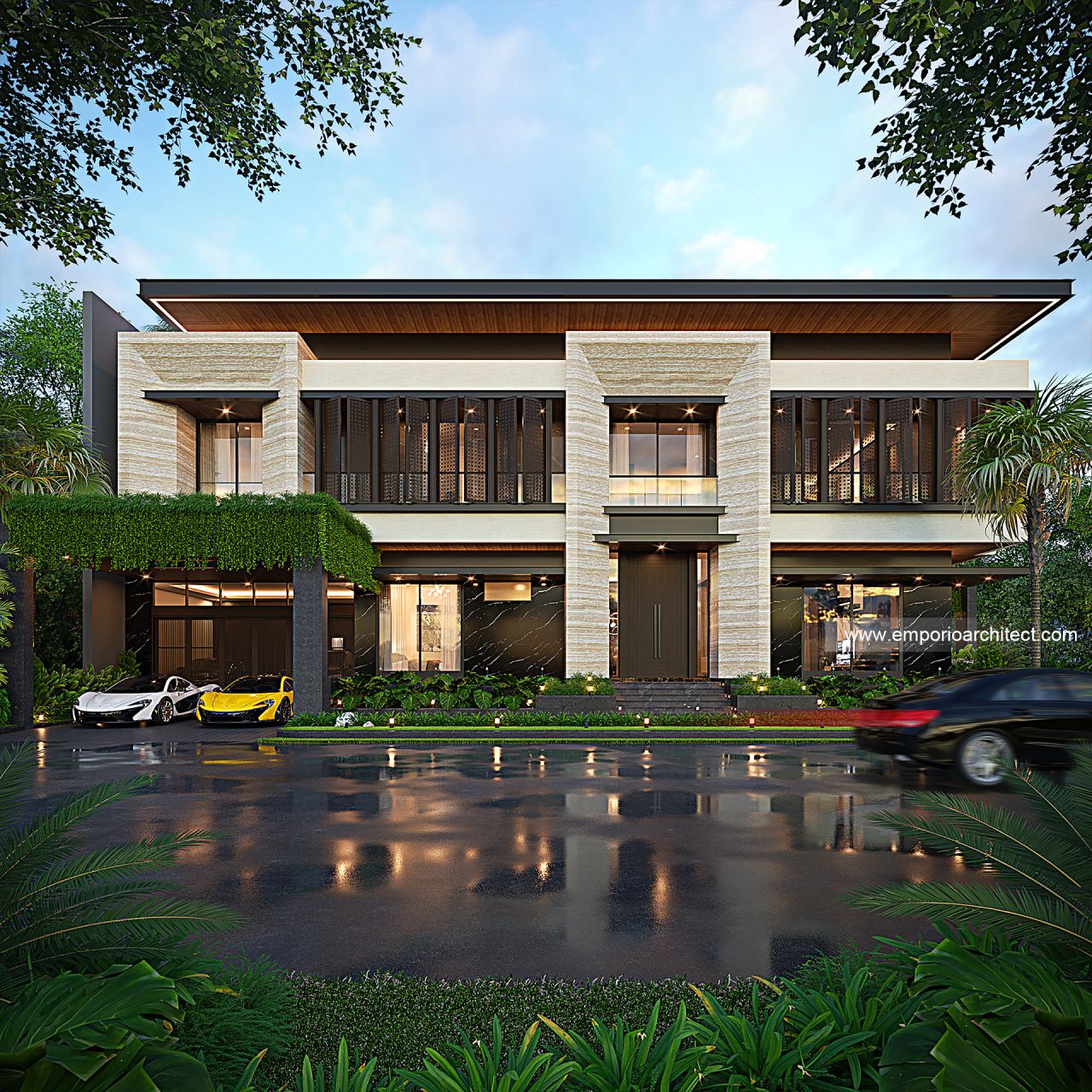 Gambar Desain Rumah Modern 2 Lantai Ibu SNI 2138 di  Gading Serpong, Tangerang