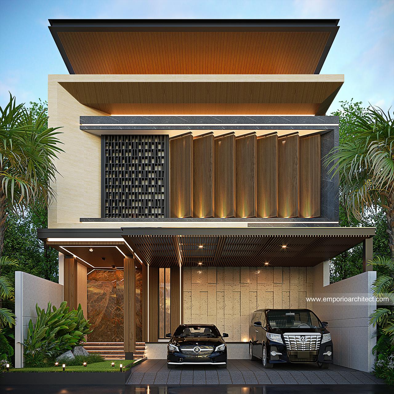 Gambar Desain Rumah Modern 2 Lantai Ibu TFN 1630 di  Samarinda