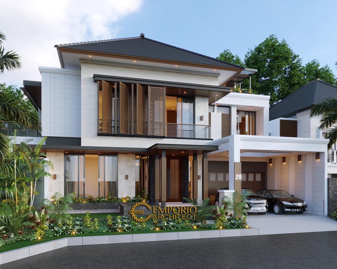 Desain Rumah Modern 2 Lantai Ibu Irma di Semarang Jawa Tengah