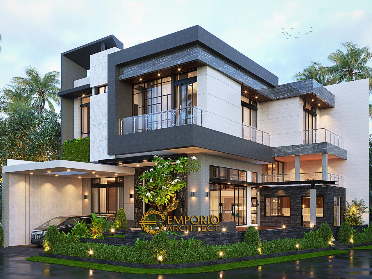 #desaintaman - Desain Rumah Modern 2 Setengah Lantai 3180621